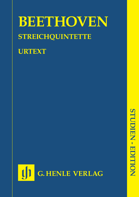 BEETHOVEN - STREICHQUINTETTE STUDIENPARTITUR URTEXT (SABINE KURTH)