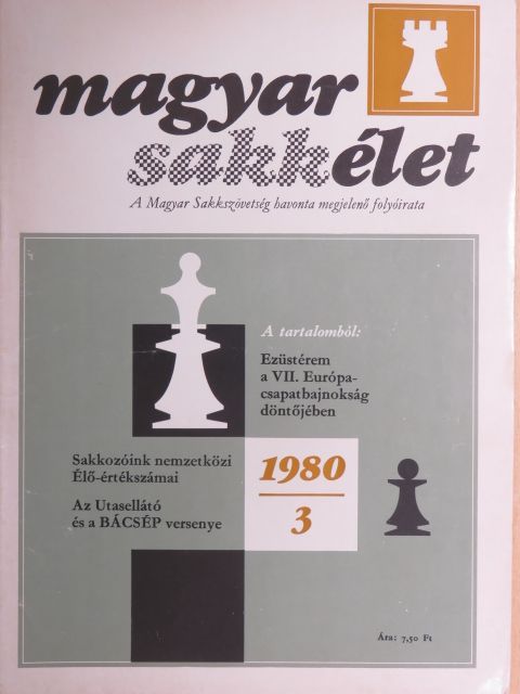 Dőry Jenő - Magyar Sakkélet 1980. március  [antikvár]