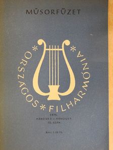 Barna István - Országos Filharmónia Műsorfüzet 1975/10. [antikvár]