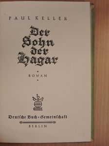 Paul Keller - Der Sohn der Hagar (gótbetűs) [antikvár]