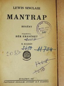 Sinclair Lewis - Mantrap [antikvár]