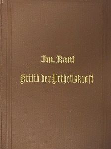 Immanuel Kant - Kritik der Urtheilskraft (gótbetűs) [antikvár]