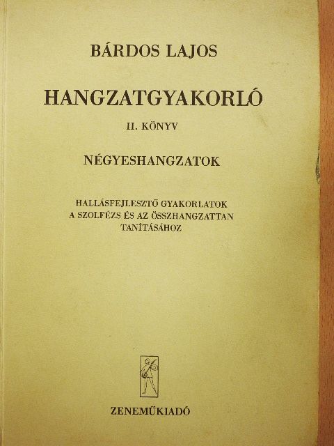 Bárdos Lajos - Hangzatgyakorló II. [antikvár]