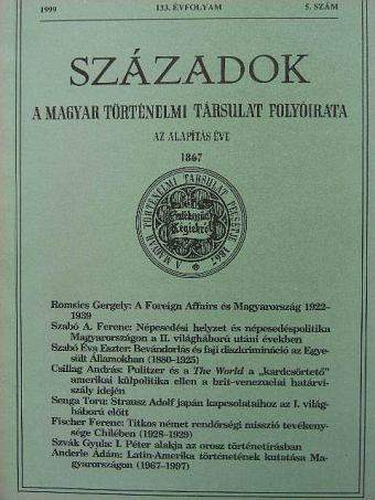 Anderle Ádám - Századok 1999/5. [antikvár]
