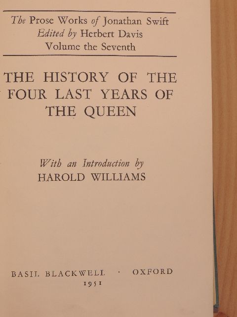 Harold Williams - The History of the Four Last Years of the Queen [antikvár]