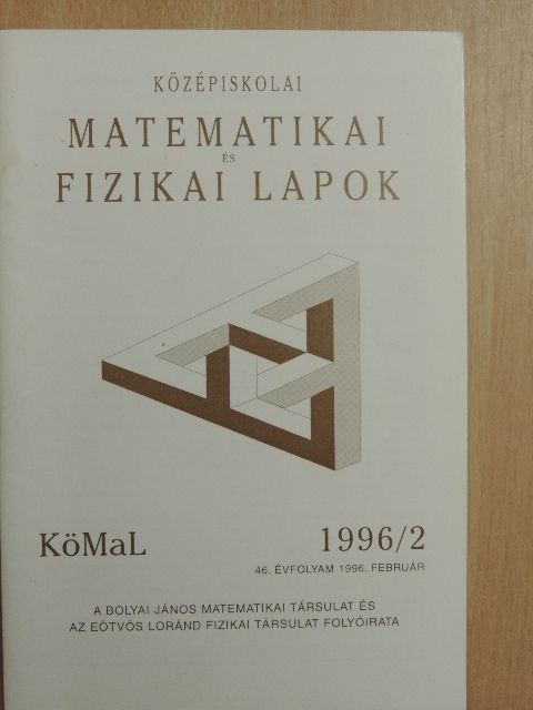 Fried Ervin - Középiskolai matematikai és fizikai lapok 1996. február [antikvár]