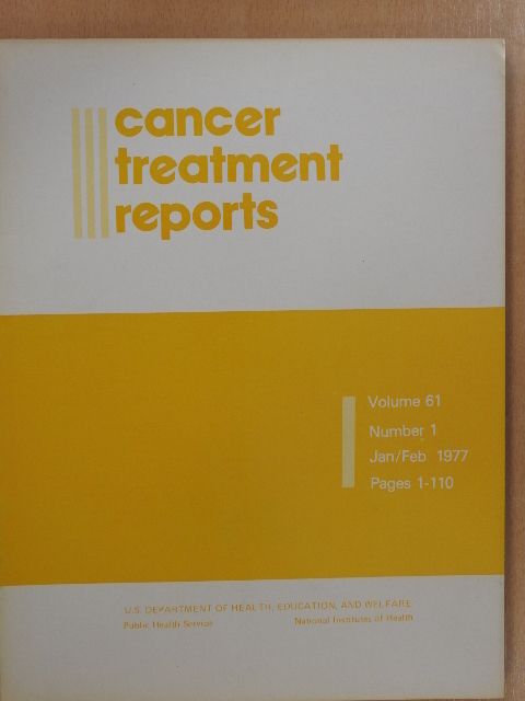 David S. Gordon - Cancer Treatment Reports Jan/Feb 1977 [antikvár]