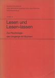 Wilhelm Salber - Lesen und Lesen-lassen - Zur Psychologie des Umgangs mit Büchern [antikvár]
