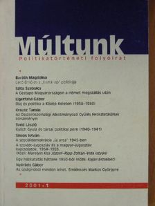 Baráth Magdolna - Múltunk 2001/1. [antikvár]