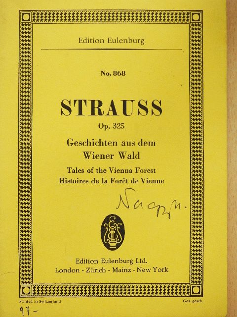 Johann Strauss - Geschichten aus dem Wiener Wald [antikvár]