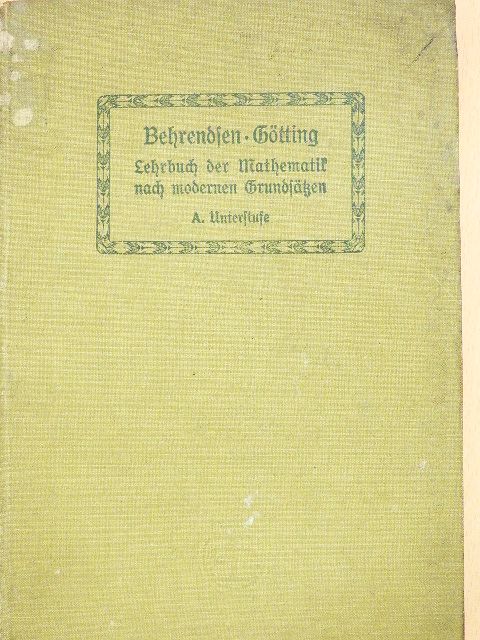 Lehrbuch der Mathematik nach modernen Grundsätzen (gótbetűs) [antikvár]
