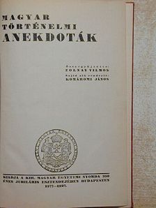 Magyar történelmi anekdoták [antikvár]