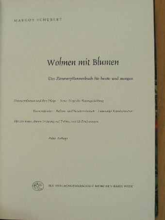 Margot Schubert - Wohnen mit Blumen [antikvár]