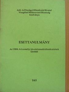 Dr. Hankó András - Esettanulmány az 1988. évi személyi jövedelemadó ellenőrzésének köréből [antikvár]