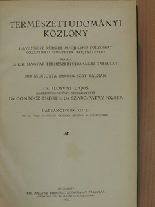 Bábonyi E. - Természettudományi Közlöny 1933. január-december/Pótfüzetek a Természettudományi Közlönyhöz 1933. január-december [antikvár]