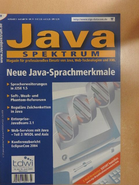 Angelika Langer - JavaSpektrum Juni/Juli 2004 [antikvár]