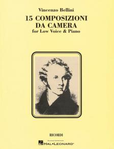 BELLINI - 15 COMPOSIZIONI DA CAMERA FOR HIGH VOICE & PIANO