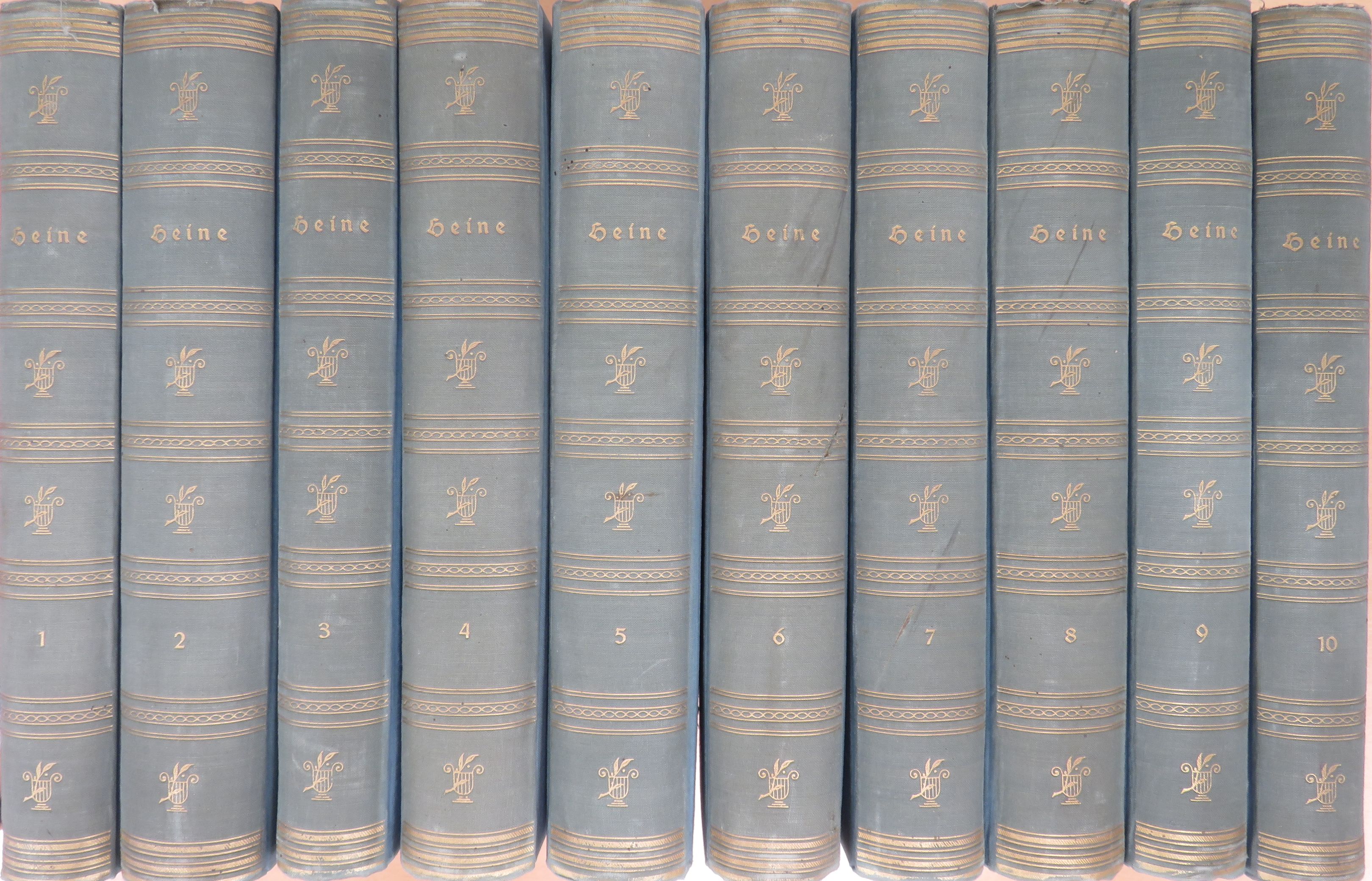 Heinrich Heine - Heinrich Heine Sämtliche Werke 1-10. (gótbetűs) [antikvár]