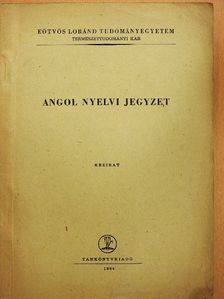 Agócs István - Angol nyelvi jegyzet [antikvár]
