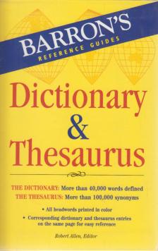 Robert Allen - Barron's Dictionary & Thesaurus [antikvár]
