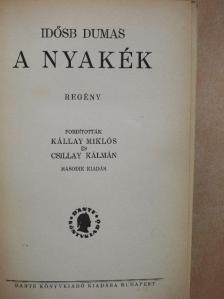 Dumas - A nyakék [antikvár]