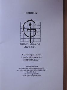 Stúdium 2002/2003. [antikvár]