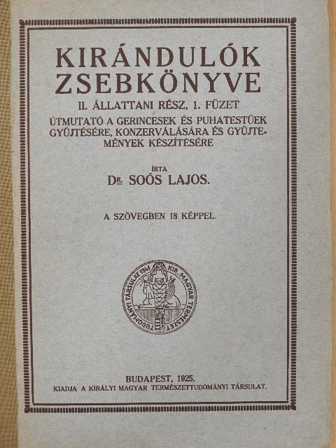Csiki Ernő - Kirándulók zsebkönyve II/1. [antikvár]