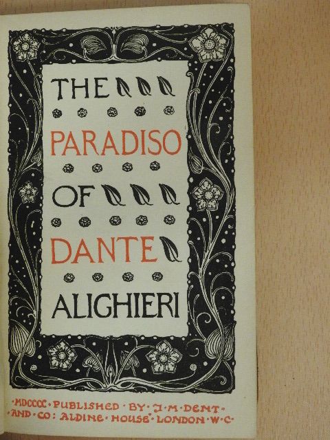 Dante Alighieri - The Paradiso of Dante Alighieri (rossz állapotú) [antikvár]
