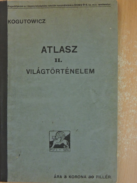 Atlasz a világtörténelem tanításához [antikvár]
