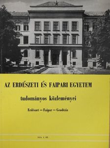 Bálint József - Az Erdészeti és Faipari Egyetem tudományos közleményei 1974/1. [antikvár]