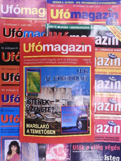 Boczor József - Ufómagazin 1994-1995., 1997., 2001-2002., 2005., 2009. (vegyes számok) (13 db) [antikvár]
