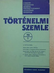 Balogh Sándor - Történelmi Szemle 1979/1. [antikvár]