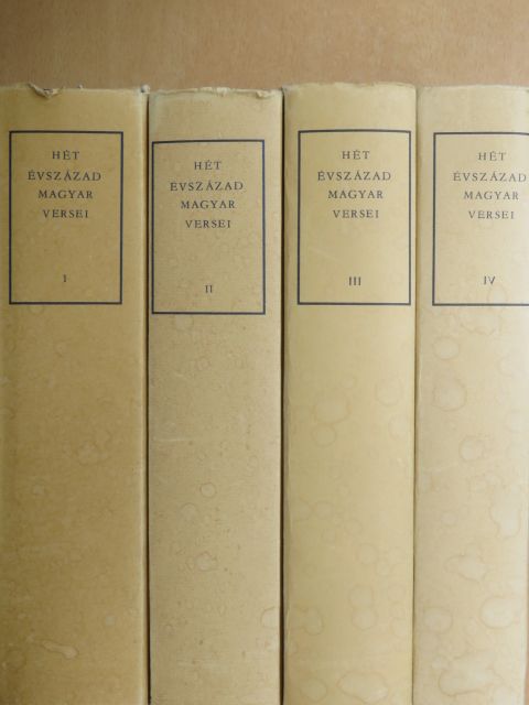 Ábrányi Emil - Hét évszázad magyar versei I-IV. [antikvár]