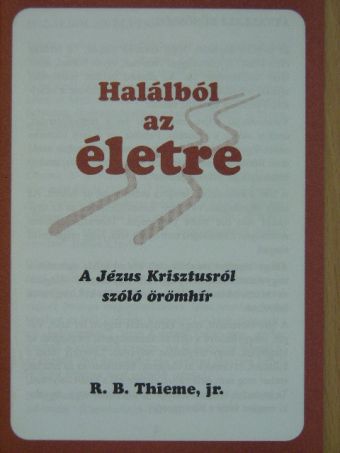 R. B. Thieme - Halálból az életre [antikvár]