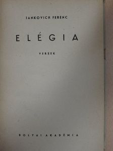Jankovich Ferenc - Elégia [antikvár]