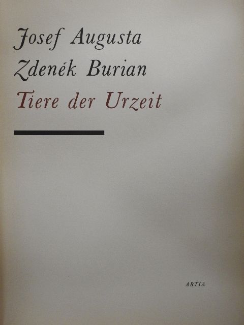 Josef Augusta - Tiere der Urzeit [antikvár]