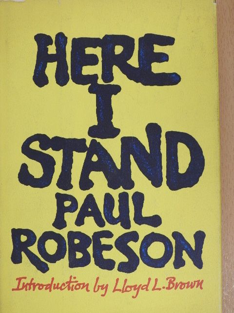 Paul Robeson - Here I Stand [antikvár]