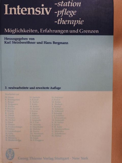A. Berger - Intensiv -station, -pflege, -therapie [antikvár]