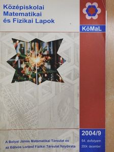 Gnädig Péter - Középiskolai Matematikai és Fizikai Lapok 2004. december [antikvár]