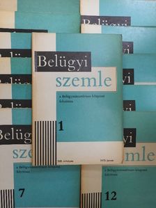 Ács János - Belügyi Szemle 1975. január-december [antikvár]