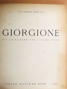 Giuseppe Fiocco - Giorgione [antikvár]
