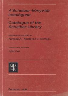 Apor Éva - A Scheiber-könyvtár katalógusa [antikvár]