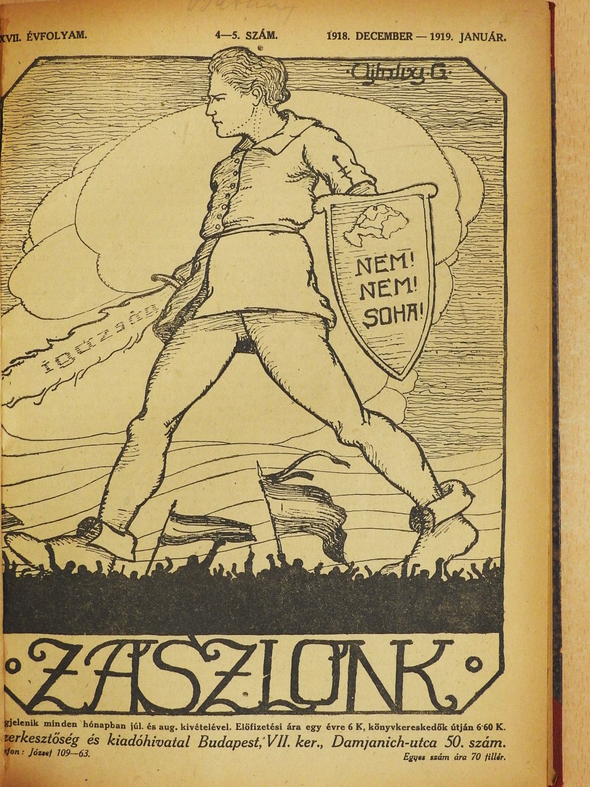 Arany János - Zászlónk 1918. szeptember-1919. június [antikvár]