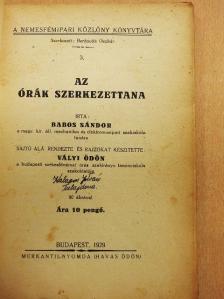 Babos Sándor - Az órák szerkezettana [antikvár]