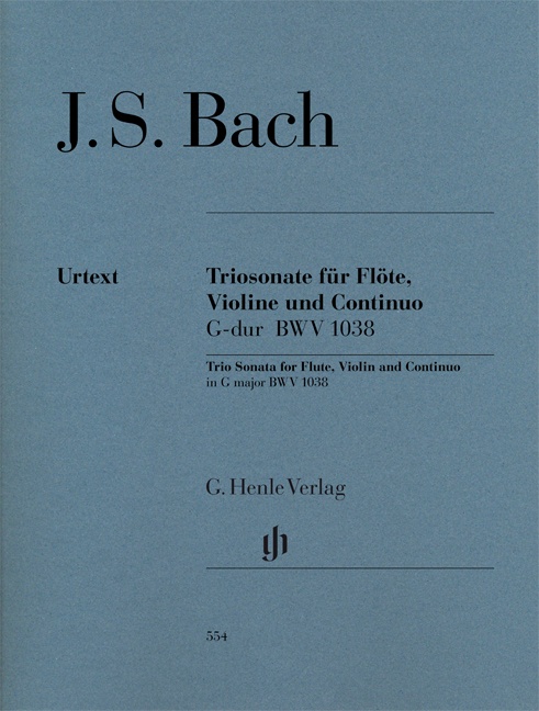 J. S. Bach - TRIOSONATE FÜR FLÖTE, VIOLINE UND CONTINUO G-DUR BWV 1038