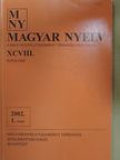 Bokor József - Magyar Nyelv 2002. március [antikvár]