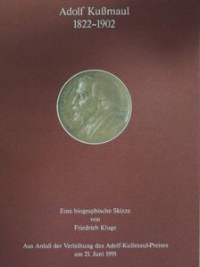 Friedrich Kluge - Adolf Kußmaul 1822-1902 [antikvár]