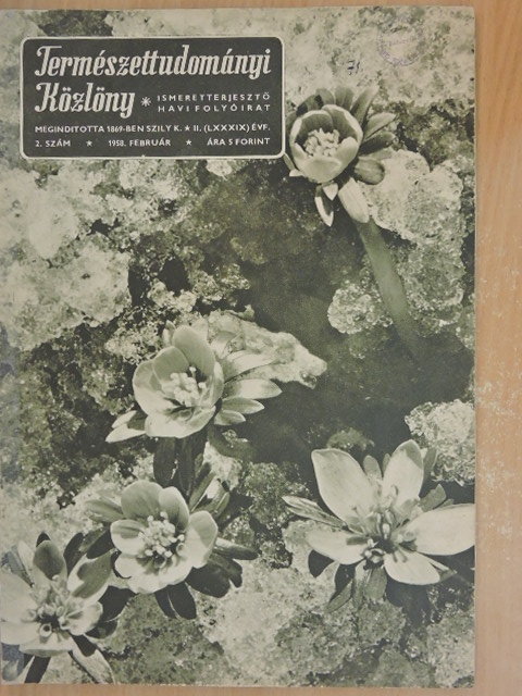 Dr. Diószeghy Dániel - Természettudományi Közlöny 1958. február [antikvár]