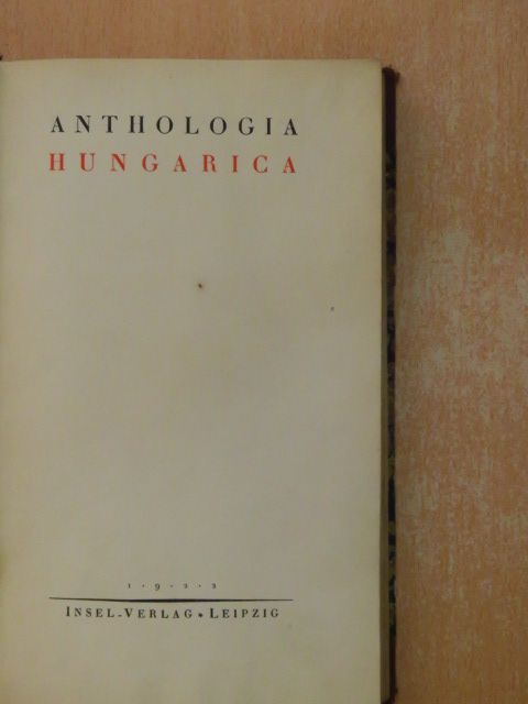 Ady Endre - Anthologia Hungarica [antikvár]