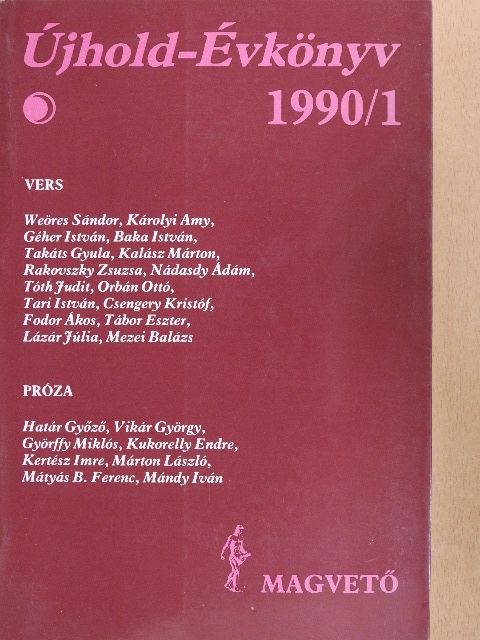 Baka István - Újhold-Évkönyv 1990/1 [antikvár]